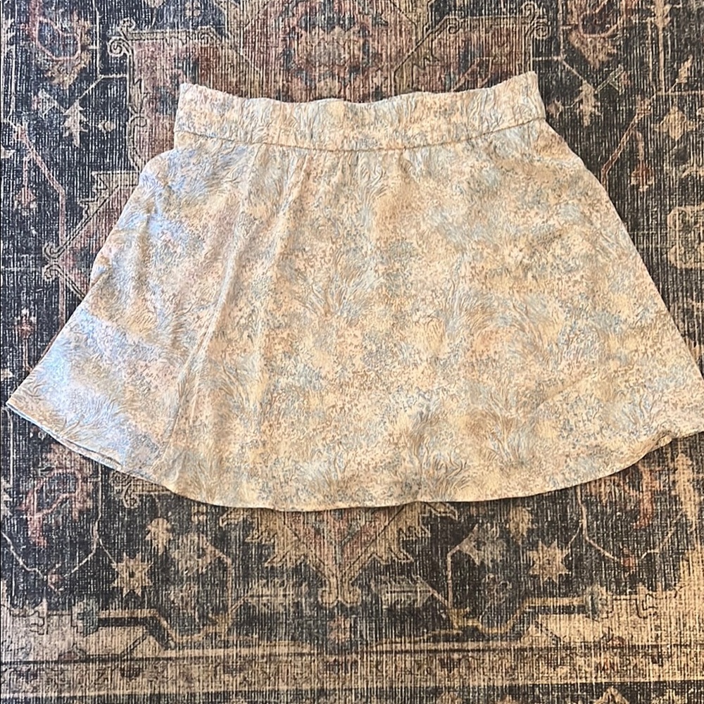 H&M Blue and Green Mini Skirt for Casual Wear